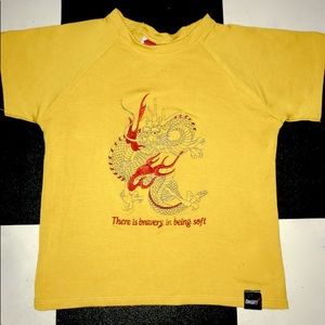 O mighty mustard yellow dragon tee